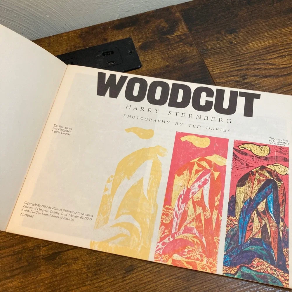 Harry Sternberg Woodcut Pitman 40 Art Book 1962 Vintage Printmaking Guide